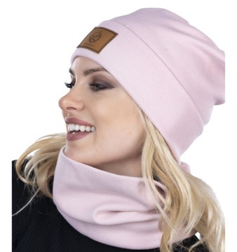 Komplet damski czapka beanie i komin CZ58