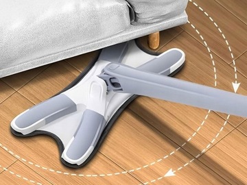 СКЛАДНОЕ ВЕДРО ПРЯМОУГОЛЬНОЕ ВЕДРО + ПЛОСКАЯ ПОВОРОТНАЯ ШВАБРА + 2 ВСТАВКИ