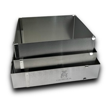 Rant do tortu regulowany stały prostokątny 6 cm