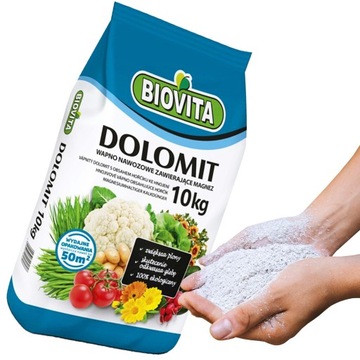 Wapno DOLOMIT Nawóz Magnez Trawnik 10kg Odkwasza