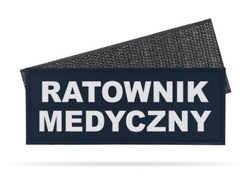 RATOWNIK MEDYCZNY emblemat odblaskowy rzep - 13cm