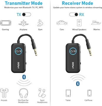 YMOO BLUETOOTH 5.3 ADAPTER DO TELEWIZORA