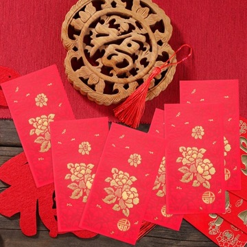 КОНВЕРТЫ СВАДЕБНЫЕ УКРАШЕНИЯ КРАСНЫЕ, ГОРИЗОНТАЛЬНАЯ ПЕЧАТЬ, 25 ШТ. БУМАГА ЛЛВЛ