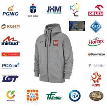 Толстовка с молнией во всю длину Nike Polish National Team