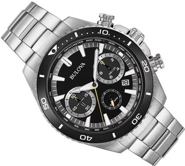 ORYGINALNY ZEGAREK MĘSKI BULOVA 98B298 CHRONO PRECISIONIST WR100 +BOX 45mm