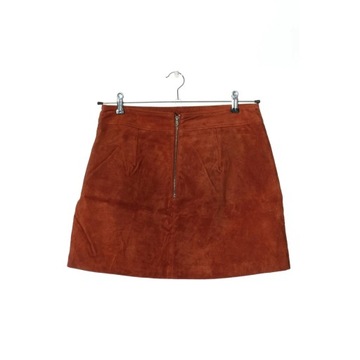 H&M Skórzana spódnica brązowy