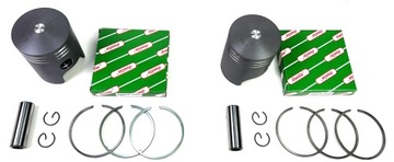 Поршни 12 В CZ 350 472 Jawa 634 360 R2 58,50 мм KPL Duells Анодированный 2 Cut