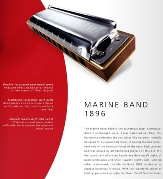Marine Band соль мажор, диатоническая гармоника Hohner