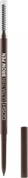 GOSH Ultra Thin brow pencil Precyzyjny ołówek do brwi 003 DARK BROWN