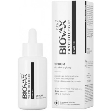 Biovax Trychologic Siwienie serum skóra głowy 50ml