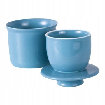 Porcelanowy pojemnik na masło z pokrywką wodną