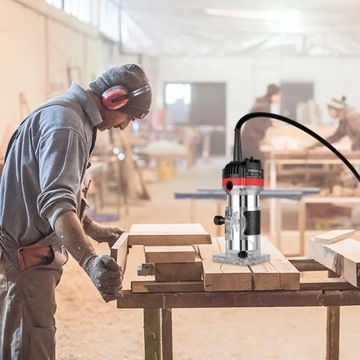 ЭЛЕКТРИЧЕСКИЙ ФРЕЗЕРНЫЙ СТАНОК ДЛЯ ДЕРЕВА, РУЧНОЙ НАБОР ТРИМЕРА, 800 Вт