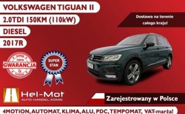 Volkswagen Tiguan II SUV 2.0 TDI 150KM 2017 Volkswagen Tiguan II 2017R 2.0TDI 4Motion DSG Diesel Automat 2.0 Diesel, zdjęcie 2