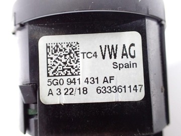 PANEL SPÍNAČ SVĚTEL EVROPA 5G0941431AF SEAT ARONA 18R