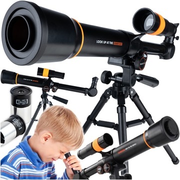 TELESKOP ASTRONOMICZNY EDUKACYJNY LUNETA Obserwacyjna STATYW DZIEŃ DZIECKA