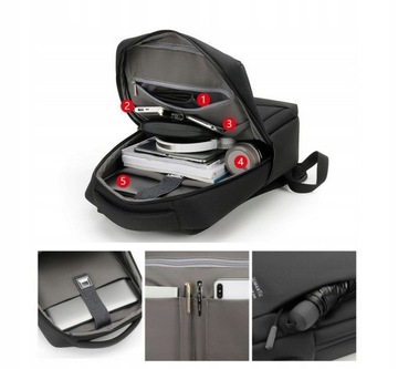 Мужской деловой рюкзак USB для ноутбука