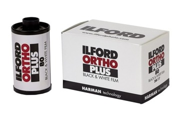 Film czarno-biały ortochromatyczny ILFORD ORTHO PLUS kasetka 36 klatek