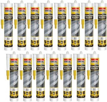 Soudal Uszczelniacz Dekarski Bezbarwny KARTON 15szt