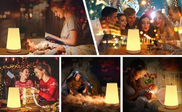 Прикроватные светильники с регулируемой яркостью 13 цветов RGB для спальни.