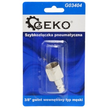 SZYBKOZŁĄCZKA PNEUMATYCZNA GW 3/8 TYP MĘSKI GEKO