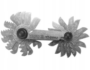 ГРЕБЕНОК YATO ДЛЯ МЕТРИЧЕСКОЙ РЕЗЬБЫ