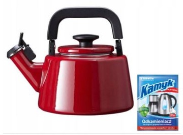 Czajnik Emaliowany Forchetto Moderno 2,1l Czerwony
