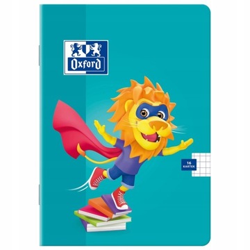 OXFORD KIDS LION ZESZYT PODWÓJNA LINIA 32k 3 LINIA