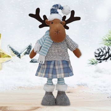 Рождественская фигурка куклы Рождественская фигурка Коллекционный телескопический лось