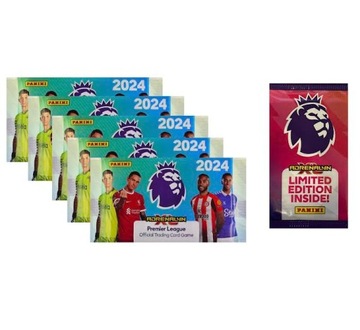 Panini Premier League 2024 5 Saszetki 30 Karty Karta Limited