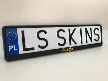 Рамка номерного знака AUDI / 2 шт.