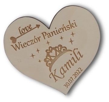 Podziękowanie magnes wieczór panieński woreczki