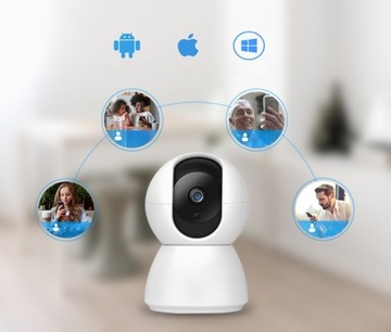 ВНУТРЕННЯЯ КАМЕРА WIFI FULL HD 355° ЭЛЕКТРОННАЯ НЯНЯ