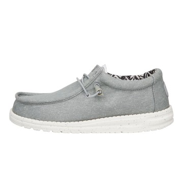 Męskie Lekkie Mokasyny Buty Półbuty Wsuwane HeyDude Wally Stretch Canvas 43