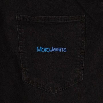 MORO SPORT Spodnie Joggery BLUE BLACK JEANS / M