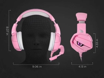 ИГРОВЫЕ НАУШНИКИ K5 PINK GAMER GIRL