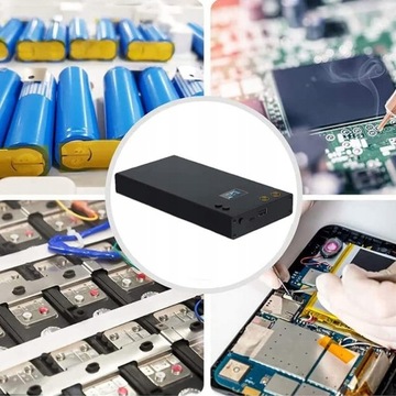 ZGRZEWARKA PUNKTOWA DO OGNIW 18650 ZESTAW Z LCD