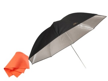 Parasolka AURORA / odbijająca / srebrna / 155cm