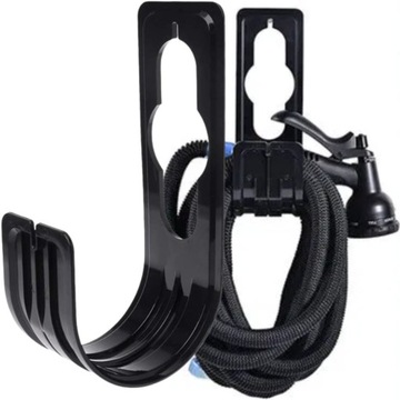 НАСТЕННАЯ ВЕШАЛКА ДЛЯ САДОВОГО ШЛАНГА, ЧЕРНАЯ