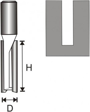 2-ПЛАСТИННАЯ ПАЗОВАЯ ФРЕЗА LONG T8 DEDRA 07F031B