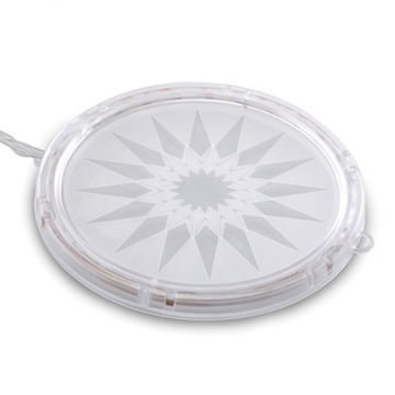 Witraże LED wiszące świetełka mandala boho lampki ogrodowe