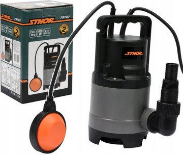Погружной погружной насос Sthor 400 Вт 8000 л/ч ДЛЯ ГРЯЗНОЙ ВОДЫ