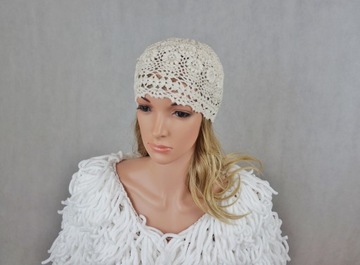 ШАПКА РУЧНОЙ РАБОТЫ ЭКрю