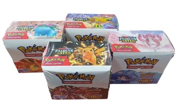 Карты Pokemon, 10 пакетиков, набор из 100 карт, бесплатная подарочная золотая карта