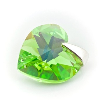 Wisiorek srebrny z kr. Swarovski Serce 14 PER AB