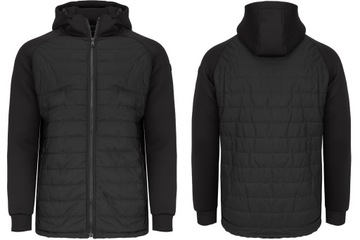 BLUZA MĘSKA KURTKA ROZPINANA CZARNA PIKOWANA L