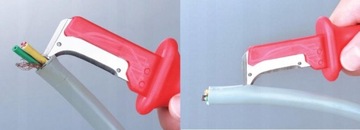 NÓŻ MONTERSKI NOŻYK ZE STOPKĄ DLA ELEKTRYKÓW ELEKTRYKA DO KABLI N5