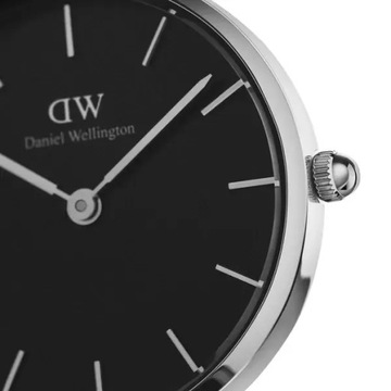 ZEGAREK DAMSKI DANIEL WELLINGTON DW00100246 Czarna bransoleta Luksusowy