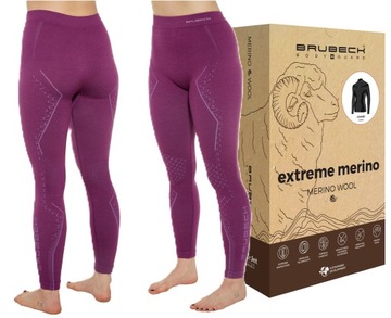 SPODNIE TERMO DO TURYSTYKI BRUBECK MERINO WOOL -S