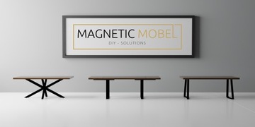 2 металлические ножки для стола-чердака, черные, 70х72 см