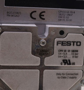 FESTO CPV10-VI 18200 + 18252 CPV10-GE-FB-8 + 15242